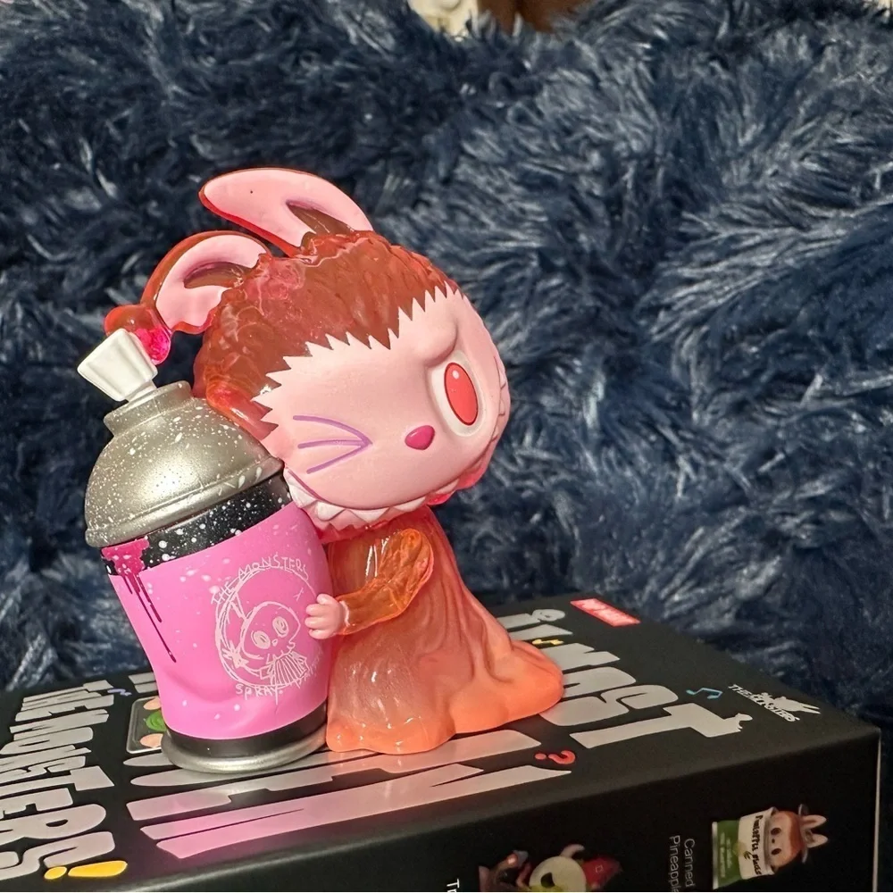 Labubu Almost Hidden Spray Can Vinyl Figure Pop Mart The Monsters